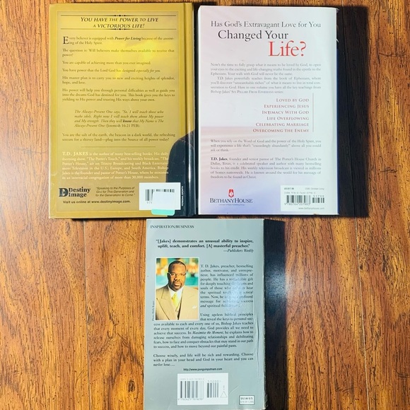 Inspirational Christian Books by T.D. Jakes - Picture 2 of 3
